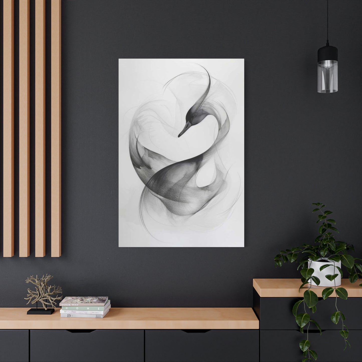 Swan Grey Wall Art & Canvas Prints