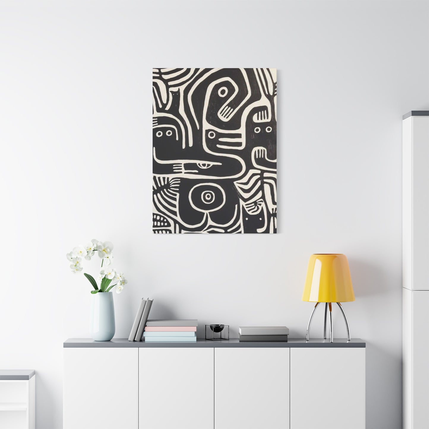 Monochrome Black Cat Wall Art & Canvas Prints