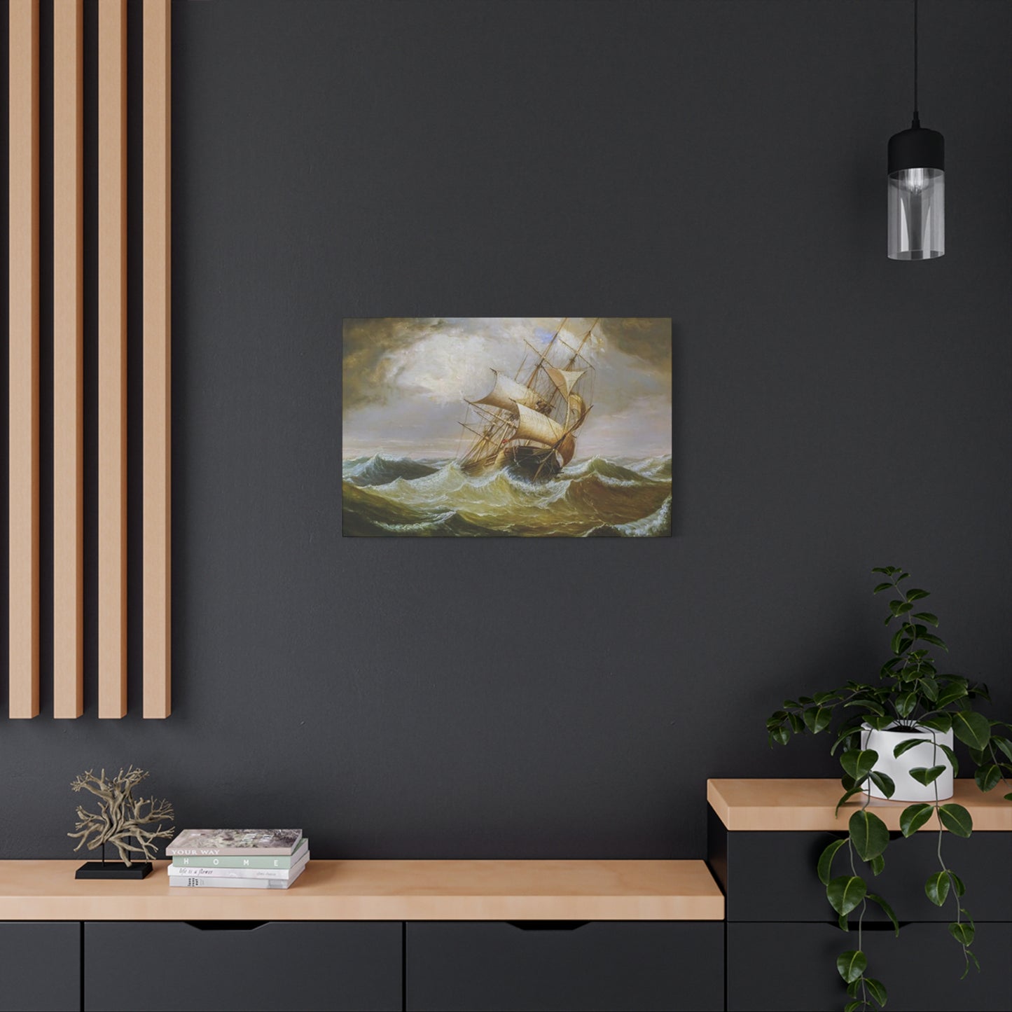 Derailing Ship In Ocean Wall Art & Canvas Prints