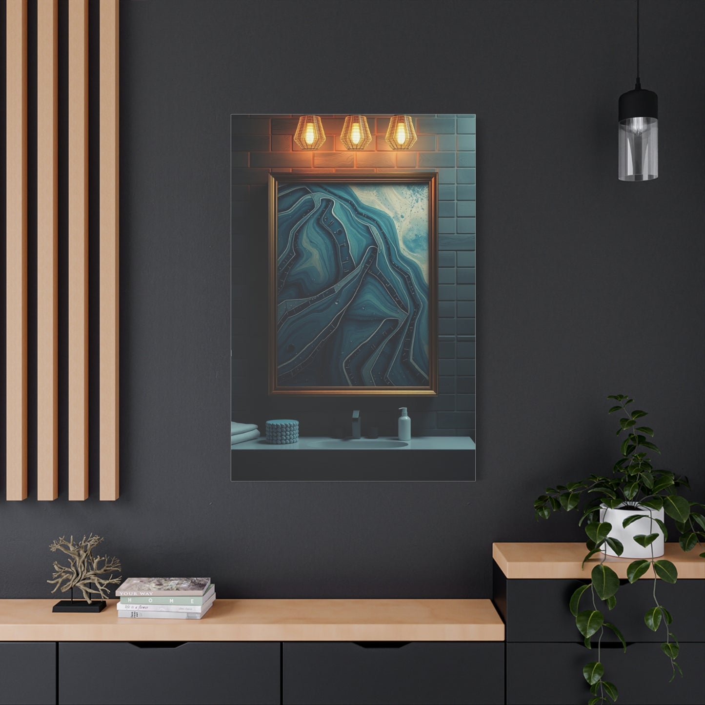 Aqua Serenity Canvas