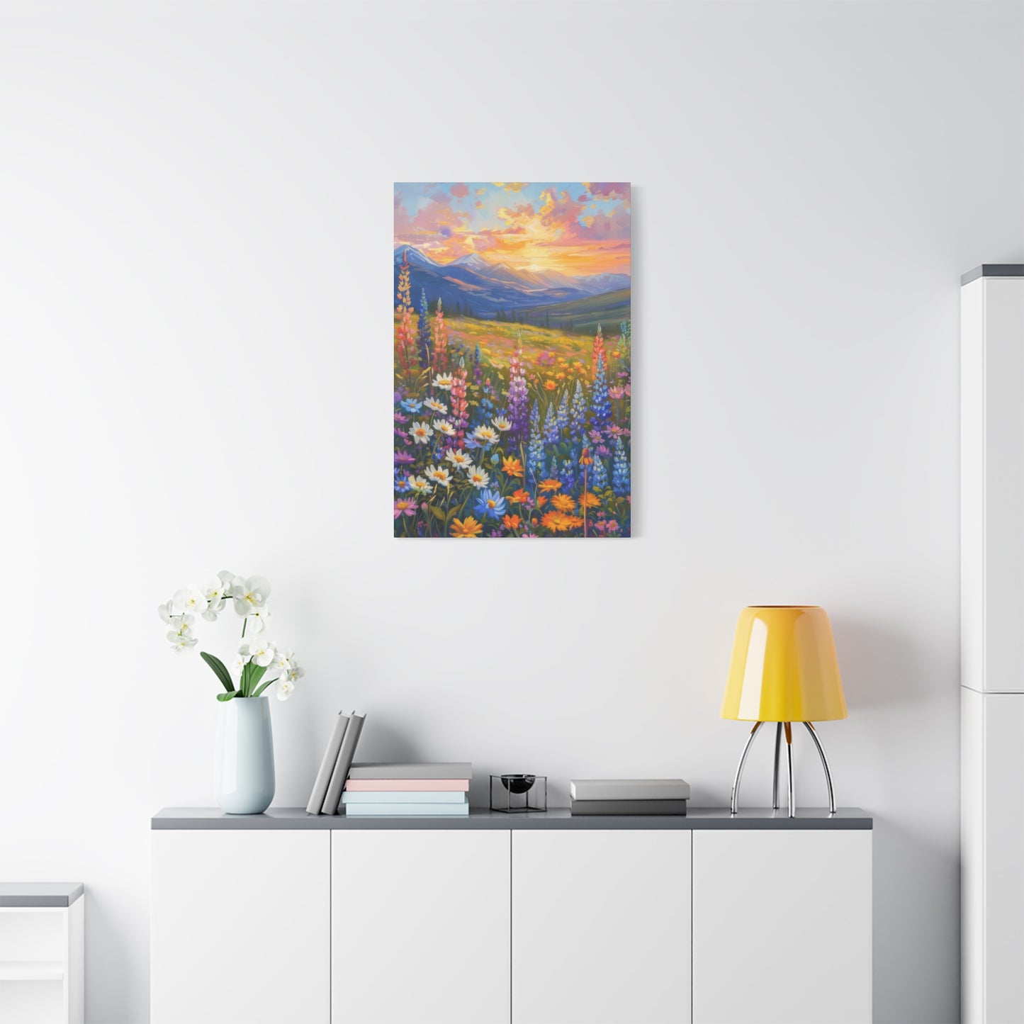 Colorful Flower Sunset Wall Art & Canvas Prints