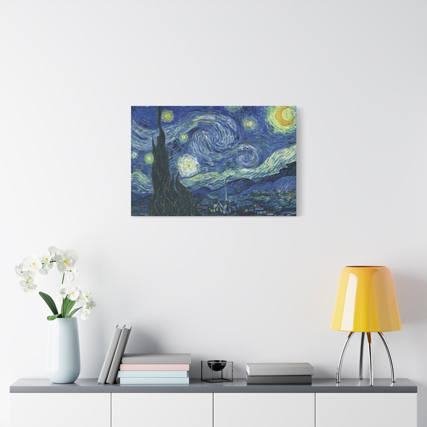 The Starry Night By Vincent Van Gogh Impression Wall Art & Canvas Prints