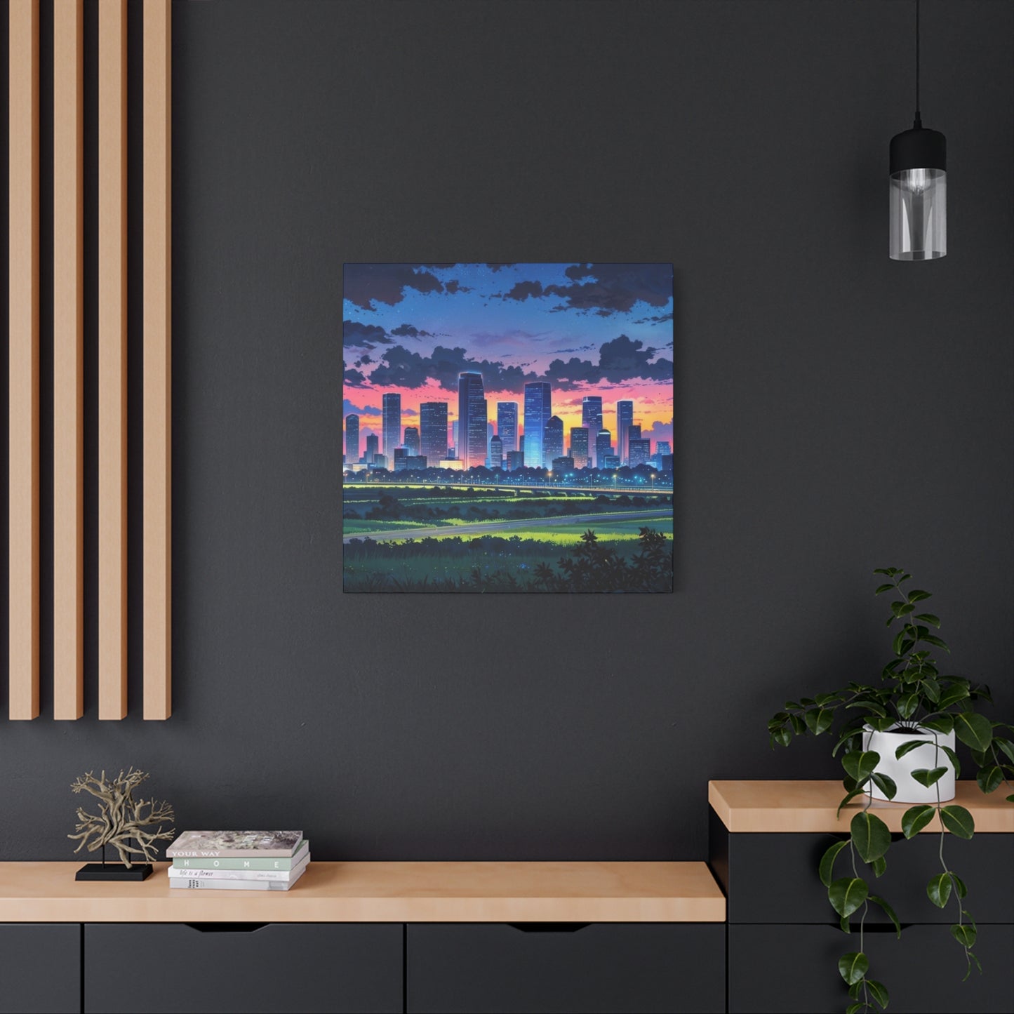 Houston Skyline Sunset Wall Art & Canvas Prints