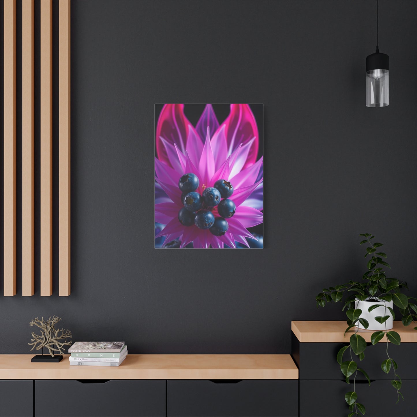 Azure & Rose Reverie Canvas