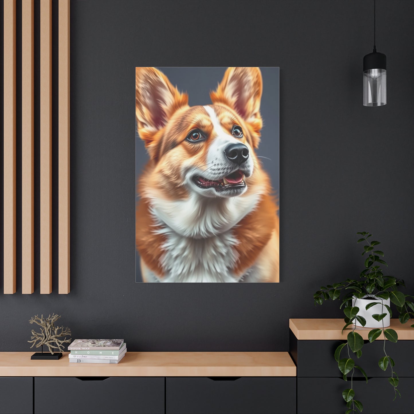 Corgi Dog Art Refined Canvas Wall Art & Canvas Print