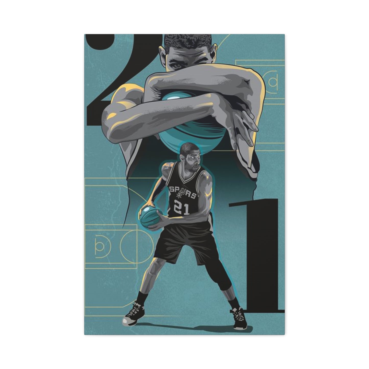 Tim Duncan Poster Wall Art & Canvas Prints