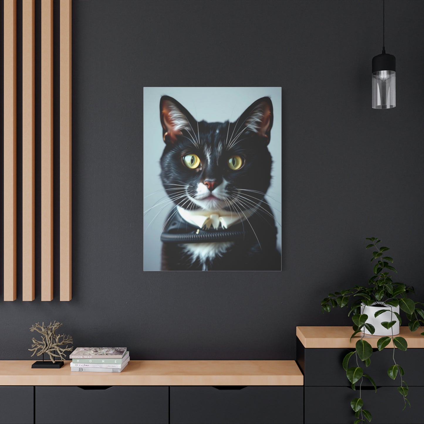Tuxedo Cat Art Luxury Canvas Wall Art & Canvas Print