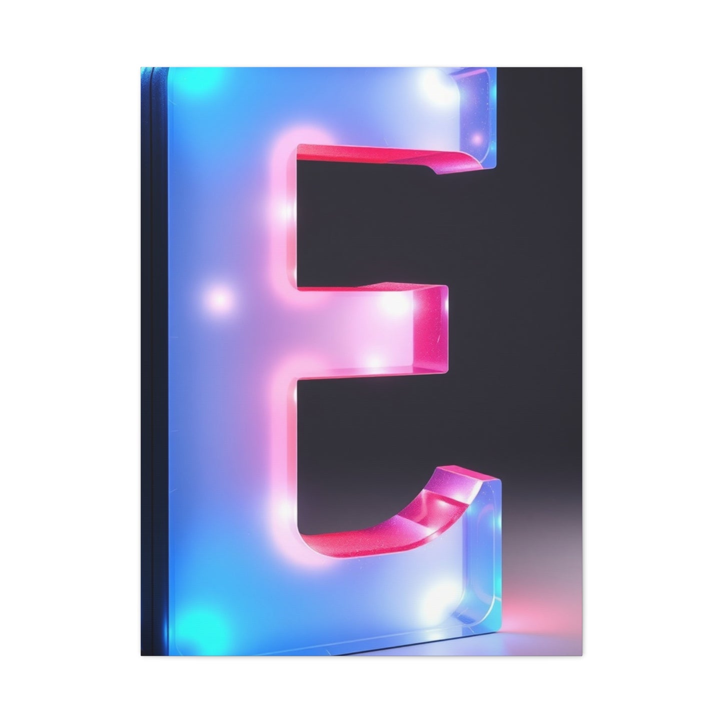 The Letter E - Art Luxury Canvas Wall Art & Canvas Print