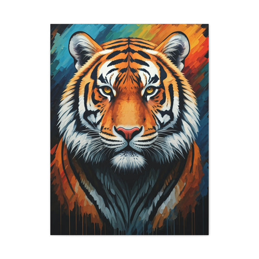 Fierce Ember Tiger Wall Art & Canvas Print