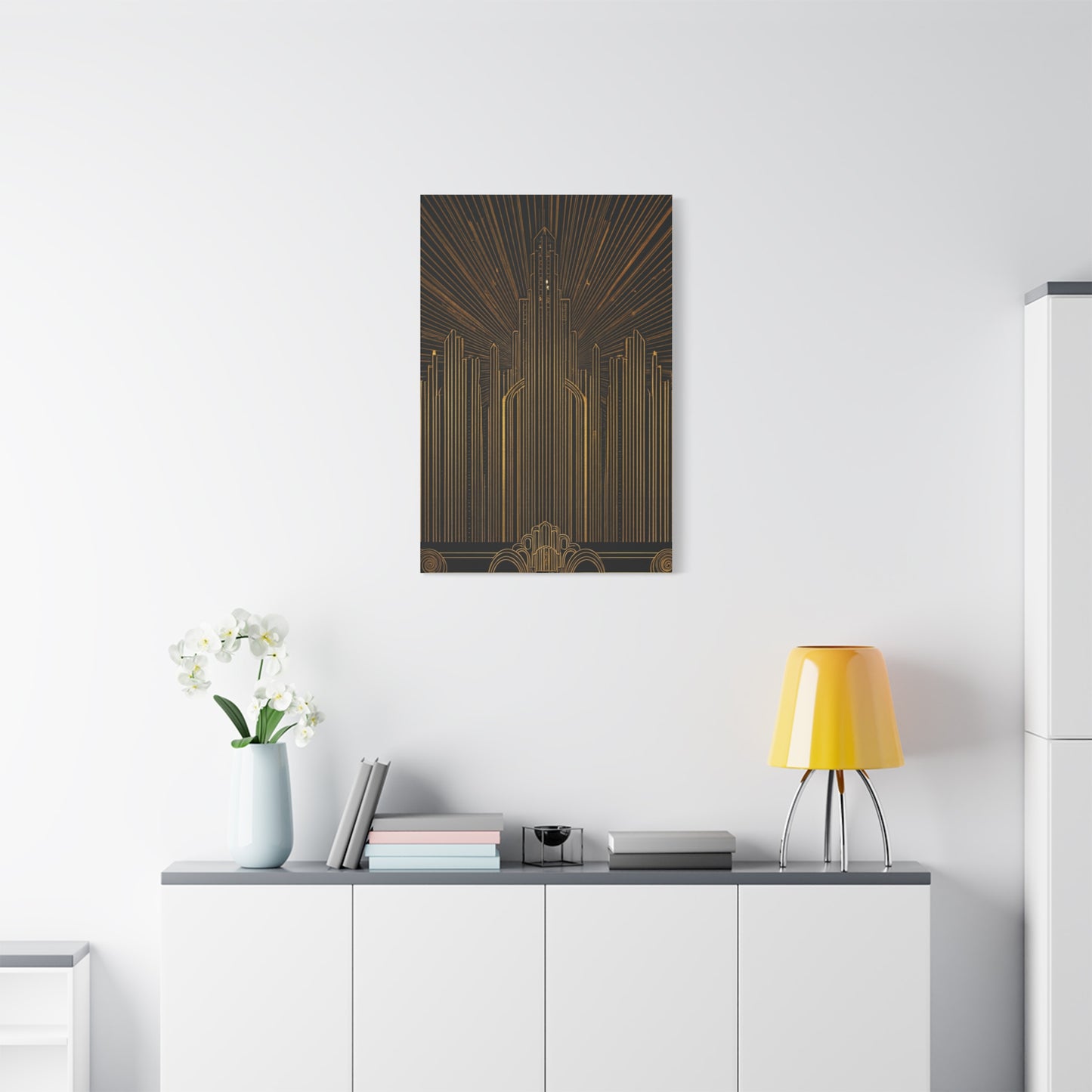 Radiant Art Deco Skyline Wall Art & Canvas Prints