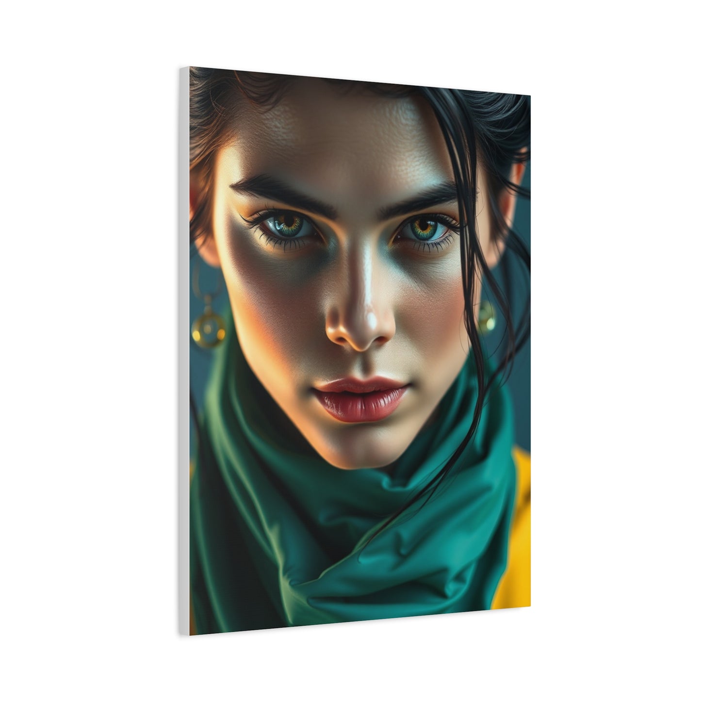 Vision Blue & Green Art Art Wall Art & Canvas Print