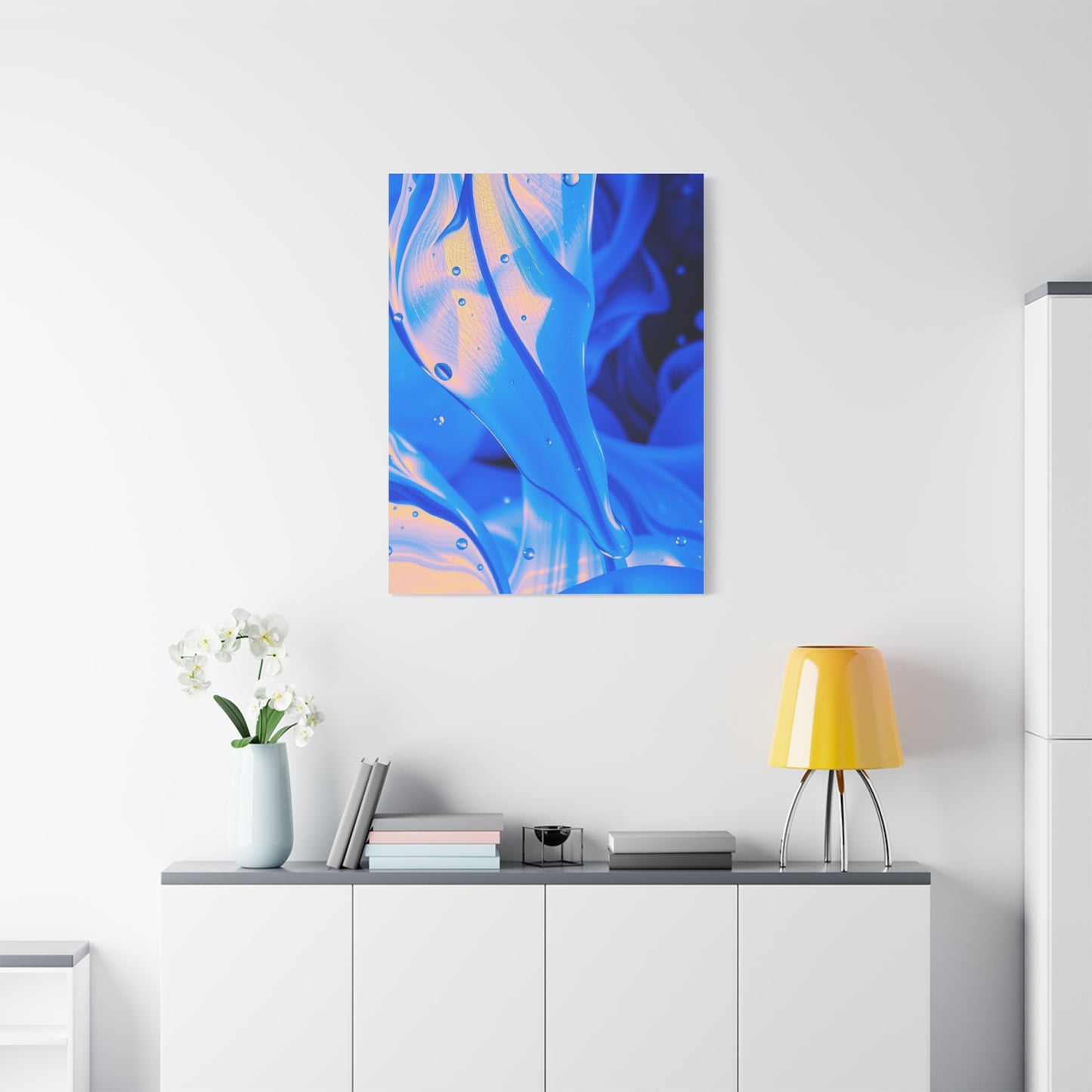 Vision Blue Abstract Art Art Wall Art & Canvas Print