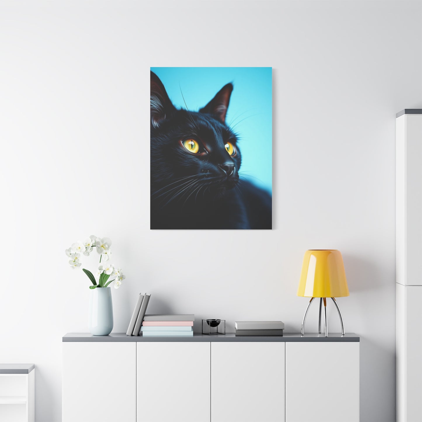 Supreme Black Cat Art Collection Wall Art & Canvas Print