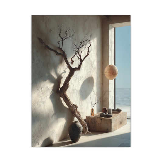 Wabi-Sabi Driftwood Interior Wall Art & Canvas Print