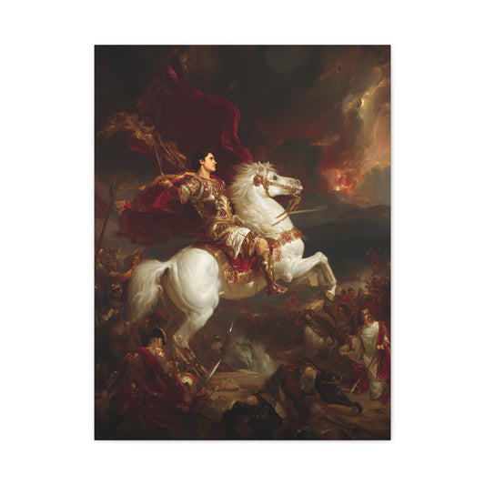 Alexander the Great Triumphant Battlefield Victory Wall Art & Canvas Print