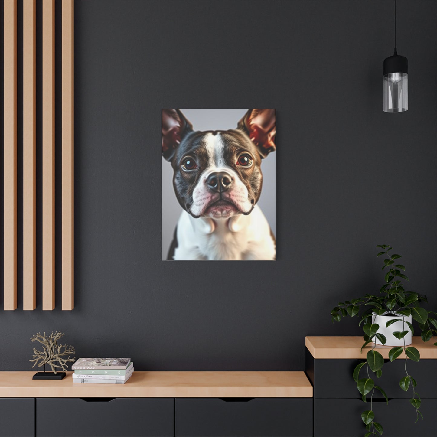 Elite Boston Terrier Art Vision Wall Art & Canvas Print