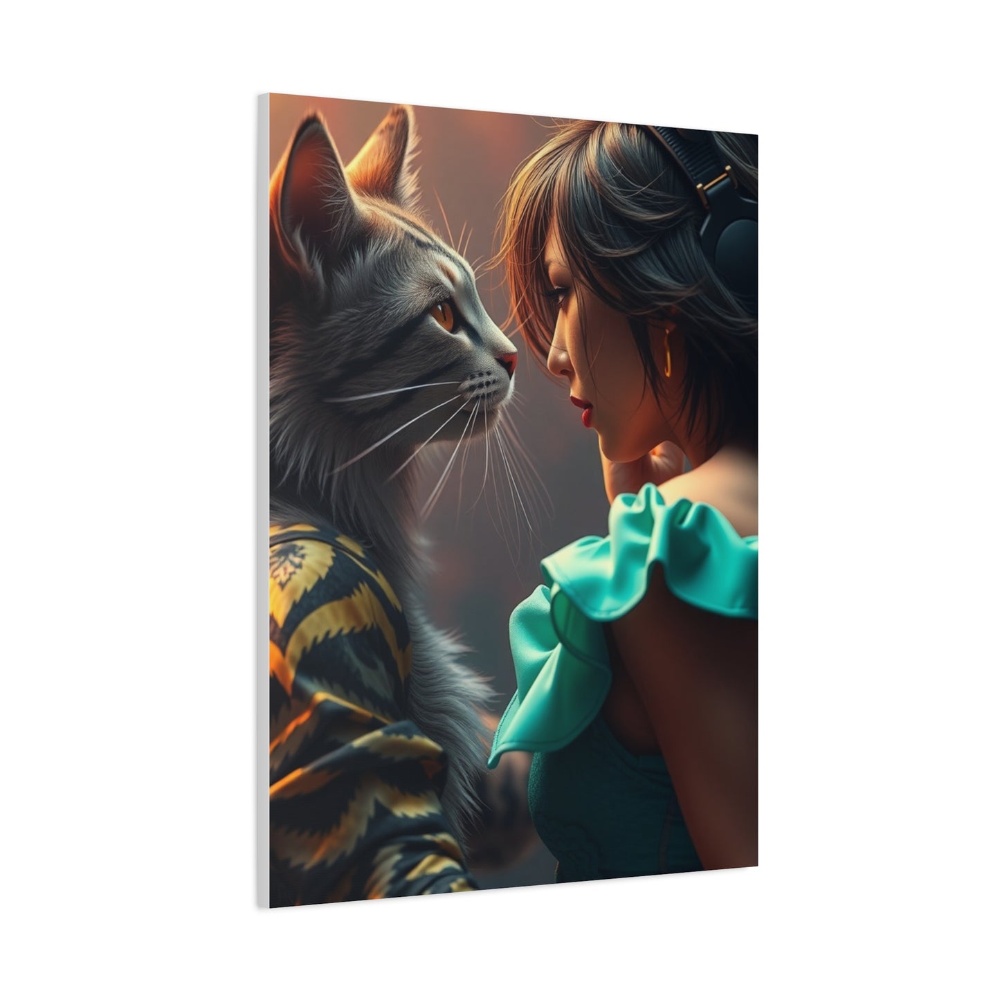 Masterpiece Catfight Art Vision Wall Art & Canvas Print