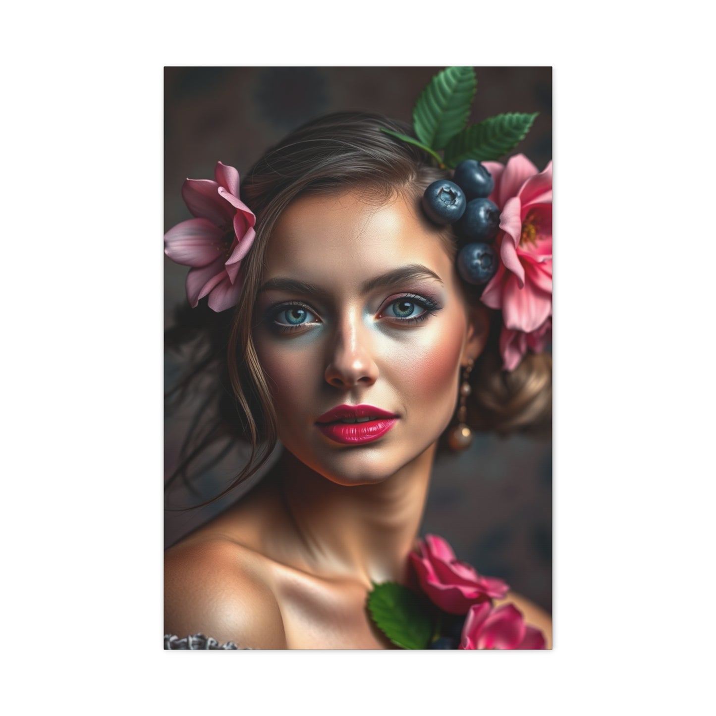 Supreme Blush and Blueberry Art Collection Wall Art & Canvas Print