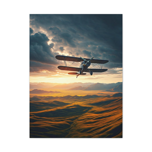 Sunset Passage Above Rolling Valleys Wall Art & Canvas Prints