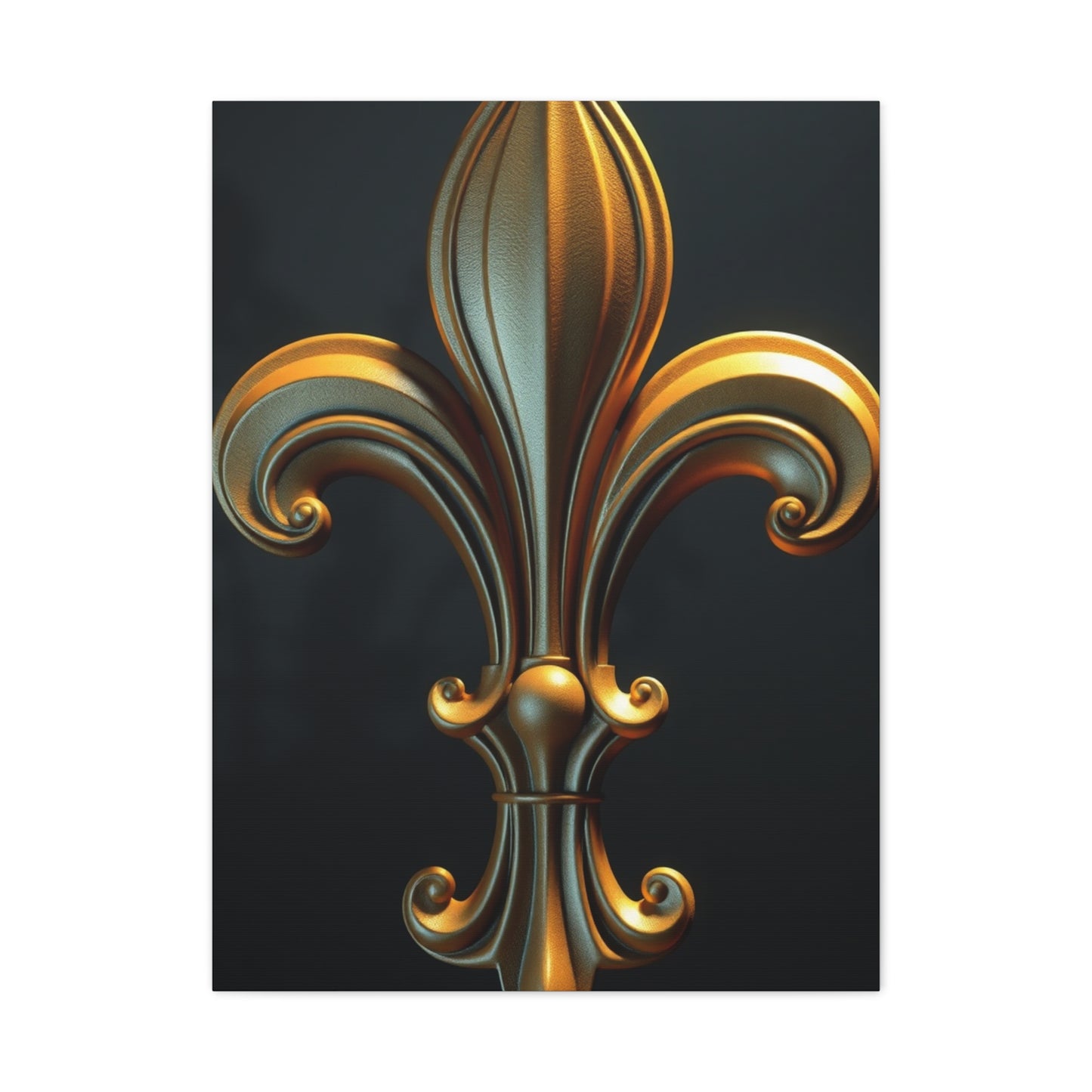 Fleur-de-Lis Art Luxury Canvas Wall Art & Canvas Print