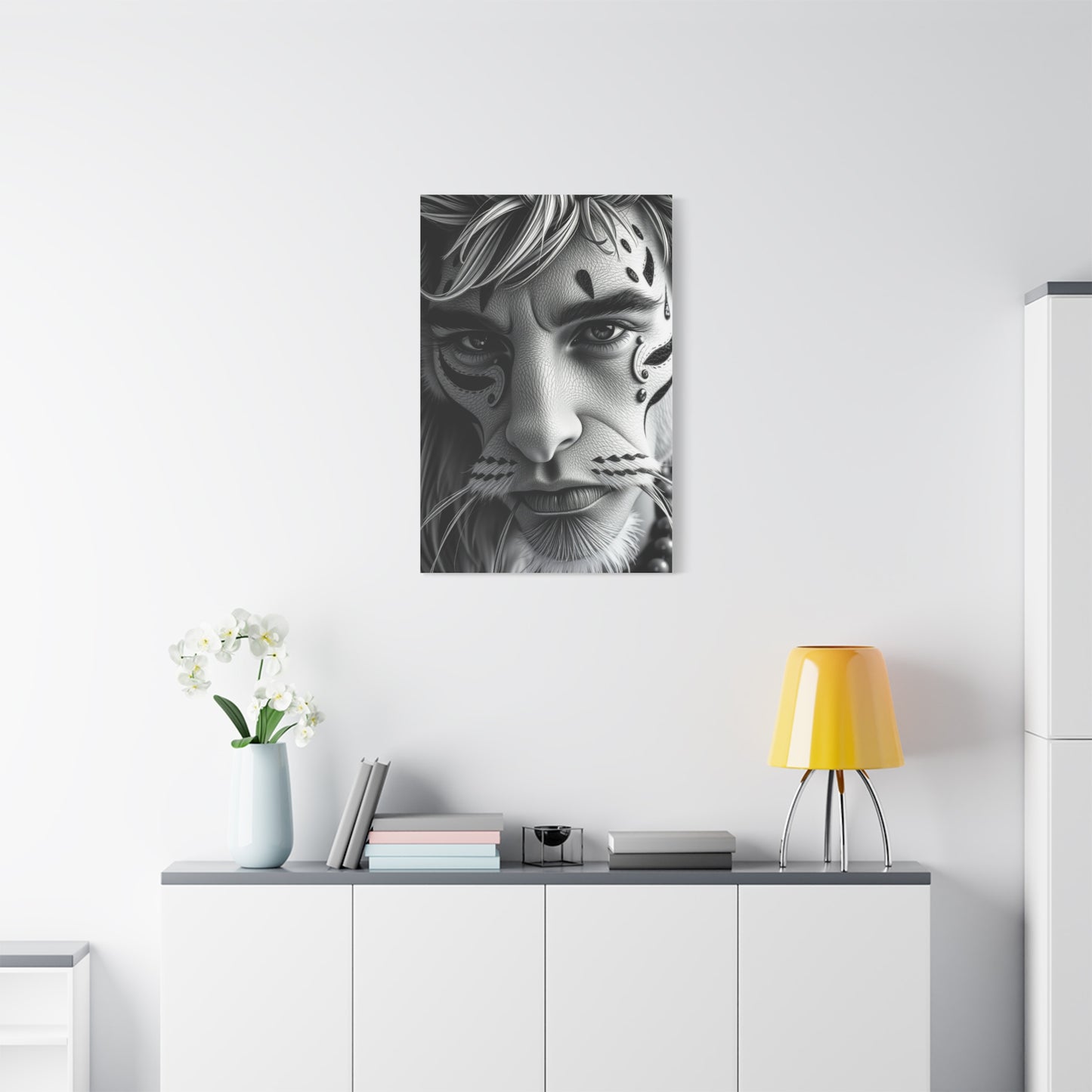 Masterpiece Black and White Illustrations Art Vision Wall Art & Canvas Print