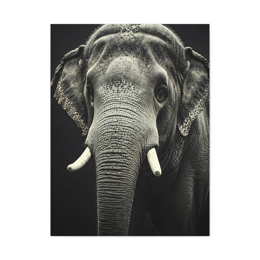 Regal Elephant Close-Up Wall Art & Canvas Prints