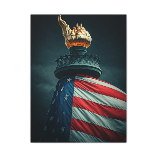 Torch of Liberty Patriotic Monument Wall Art & Canvas Prints