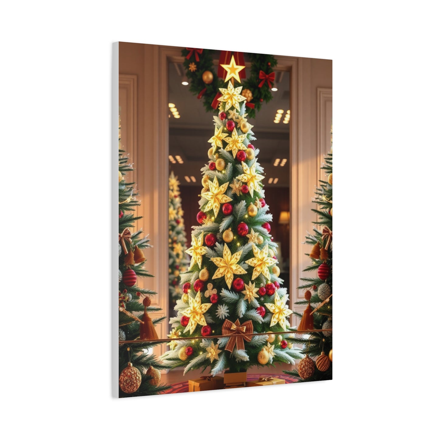 Supreme Christmas Trees & Wreath Art Collection Wall Art & Canvas Print