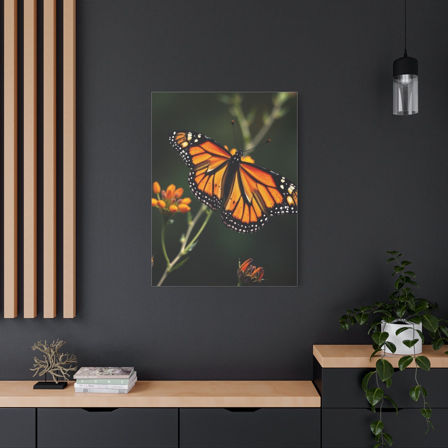 Masterpiece Monarch Butterflies Art Vision Wall Art & Canvas Print