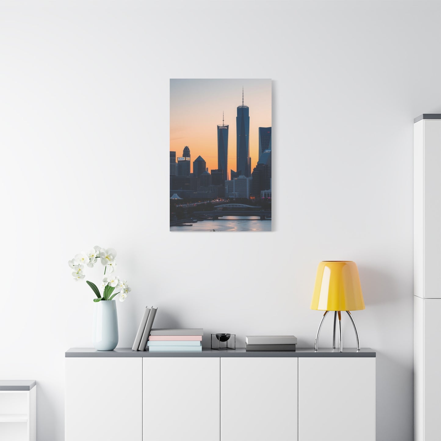 Houston Skylines Art Refined Canvas Wall Art & Canvas Print
