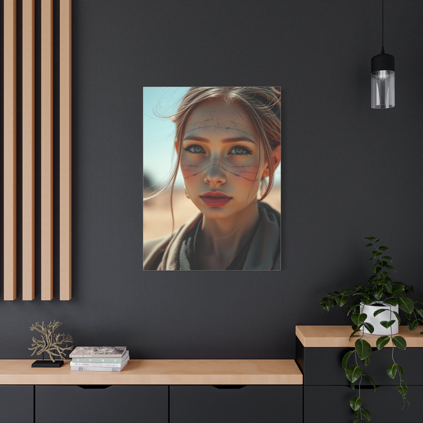 Supreme Black & Beige Art Collection Wall Art & Canvas Print