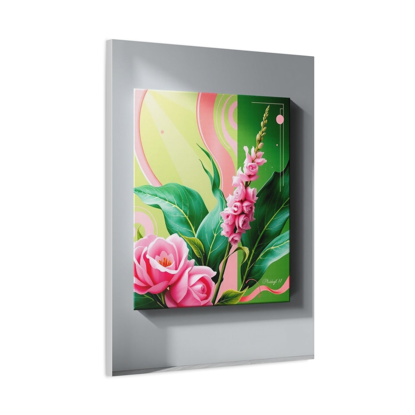 Green & Pink Canvas Art Supreme Gallery Wall Art & Canvas Print