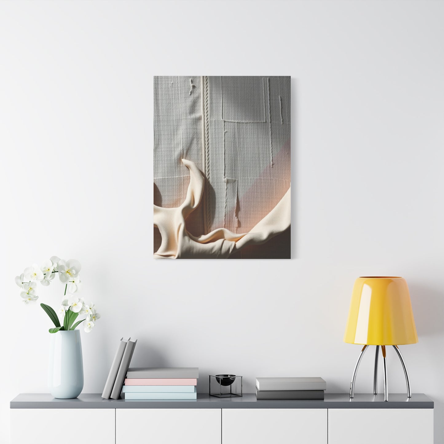 Taupe, Linen, and Gray Art Luxury Canvas Wall Art & Canvas Print