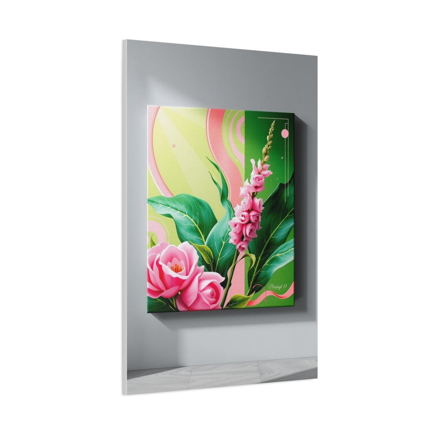 Green & Pink Canvas Art Supreme Gallery Wall Art & Canvas Print