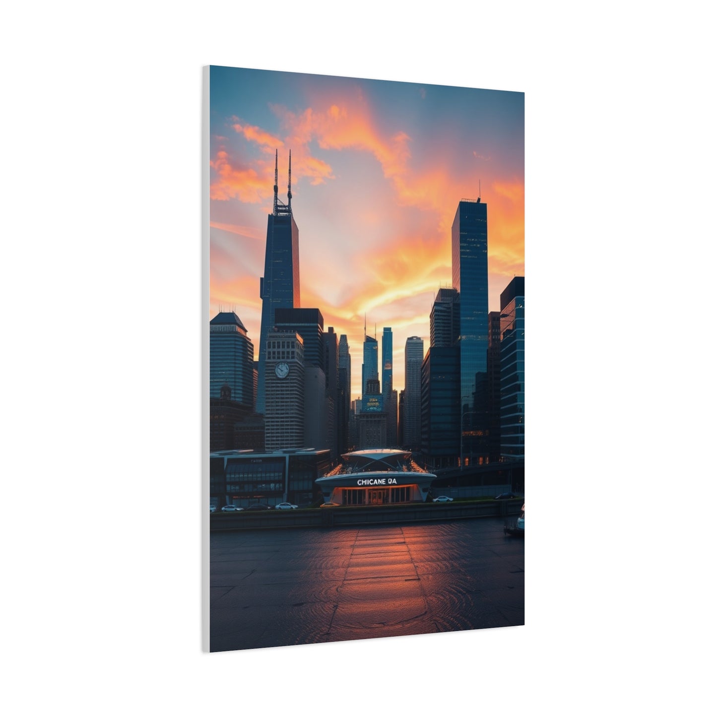 Vision Chicago Skylines Art Art Wall Art & Canvas Print