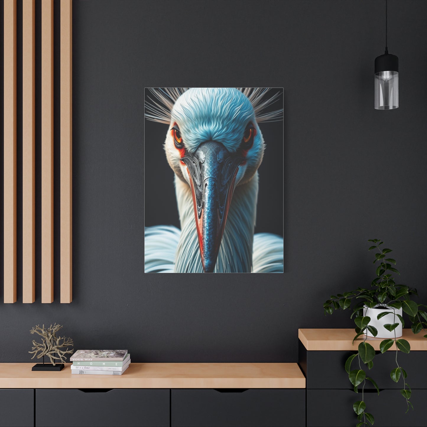 Vision Crane Bird Art Art Wall Art & Canvas Print
