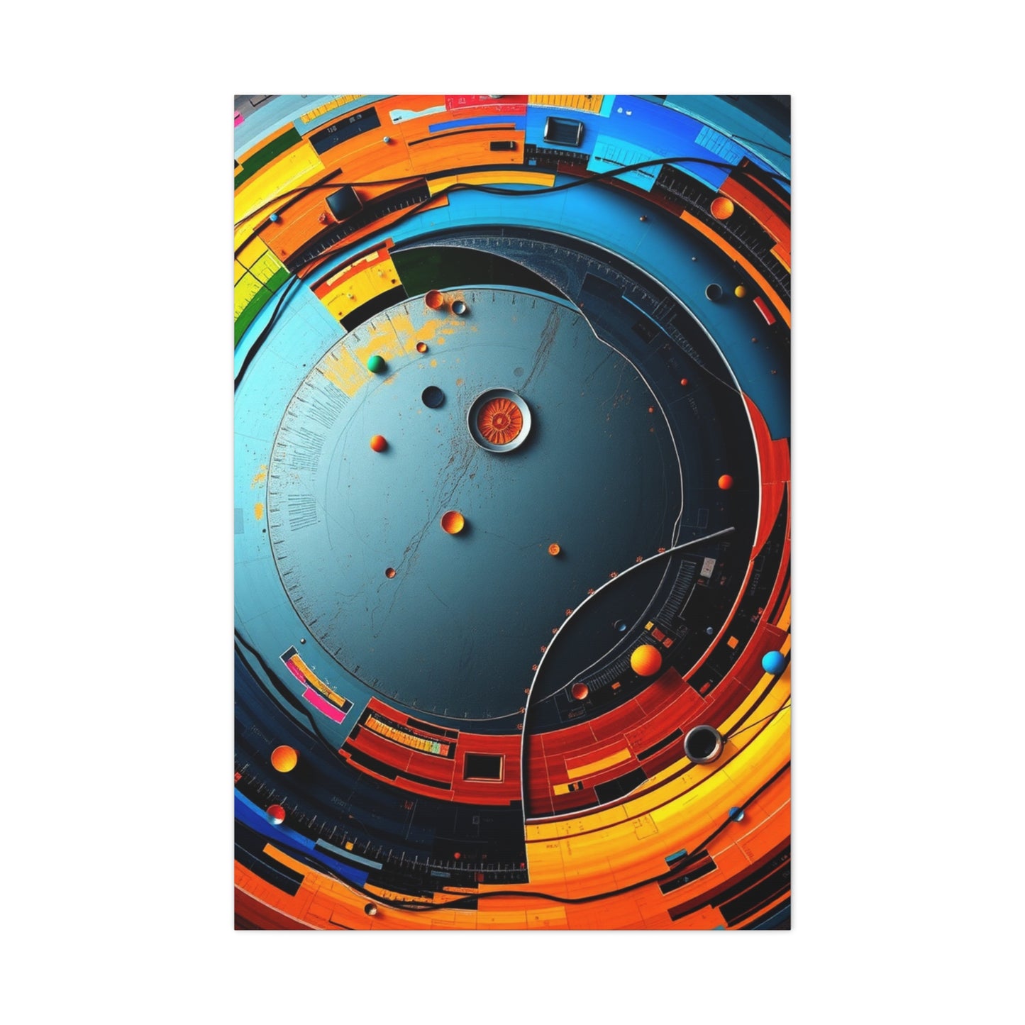 Supreme Circular Abstract Art Collection Wall Art & Canvas Print