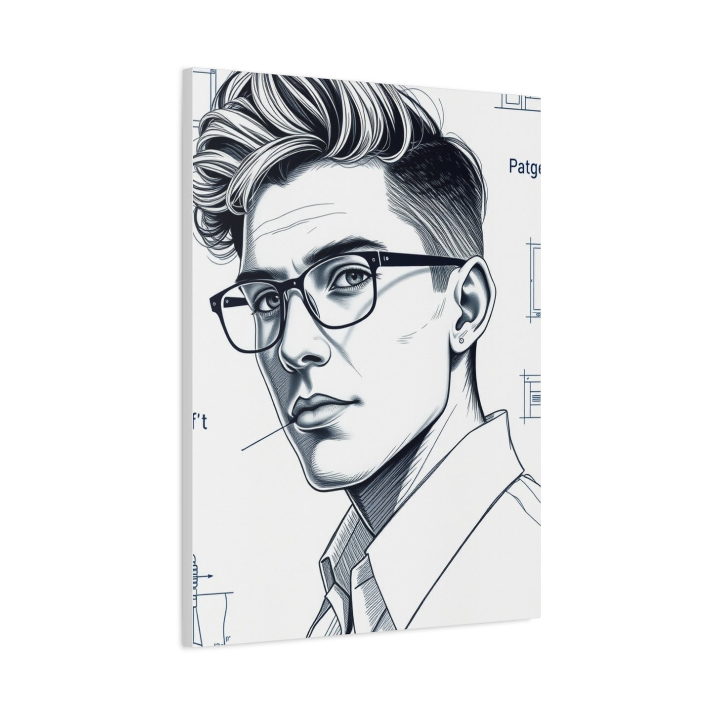 Supreme Blueprint & Patent Sketches Art Collection Wall Art & Canvas Print