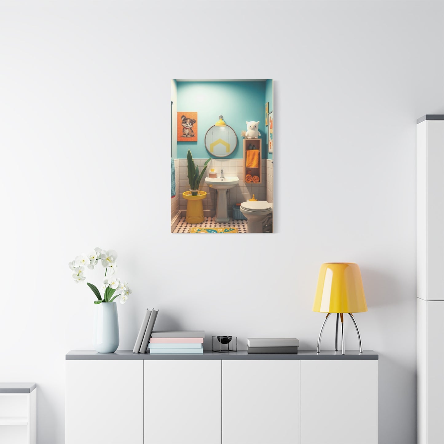 Supreme Kid’s Bathroom Art Collection Wall Art & Canvas Print