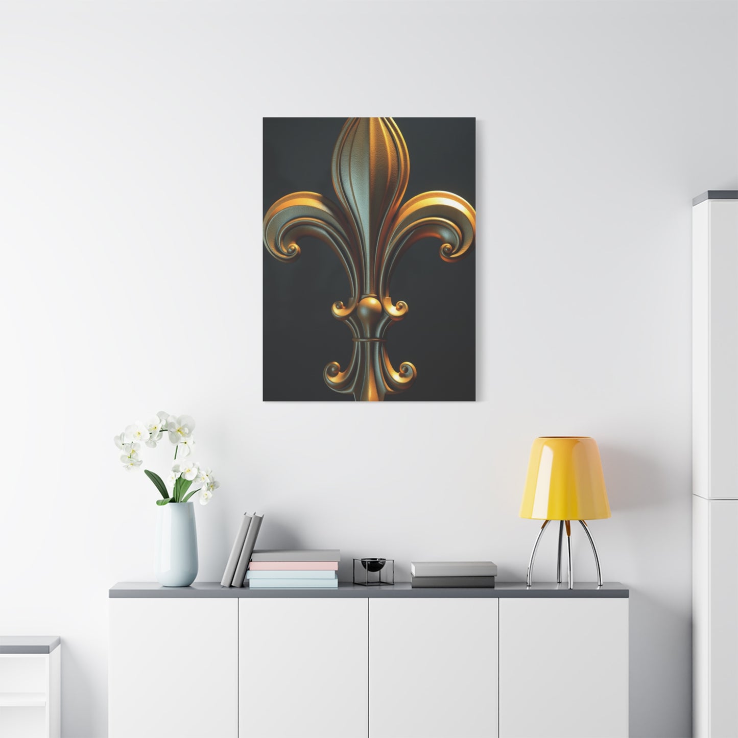 Fleur-de-Lis Art Luxury Canvas Wall Art & Canvas Print