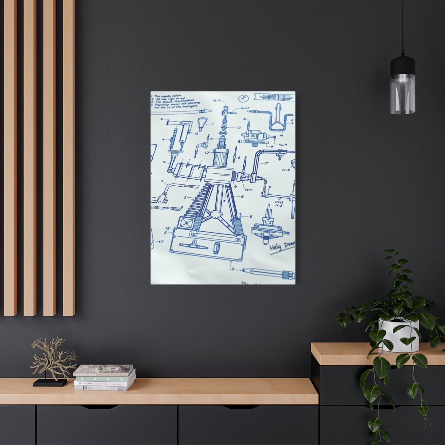 Masterpiece Blueprint & Patent Sketches Art Vision Wall Art & Canvas Print