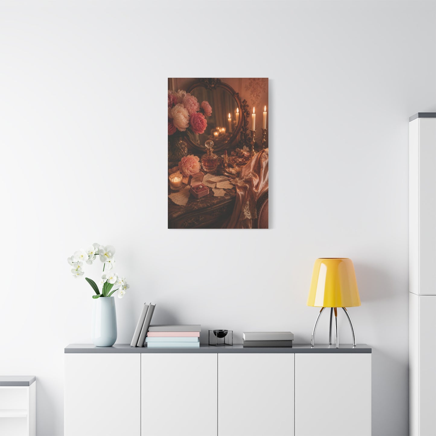 Vintage Vanity Love Letter Still Life Wall Art & Canvas Print