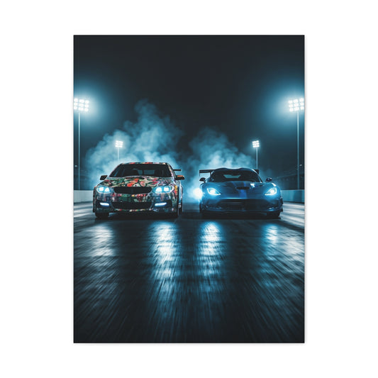 Chevrolet SS Twin-Turbo vs Dodge Viper ACR Drag Showdown Wall Art & Canvas Prints