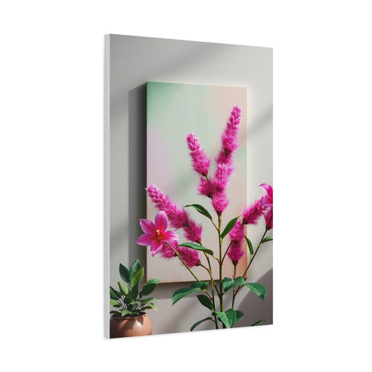 Supreme Green & Pink Canvas Art Collection Wall Art & Canvas Print