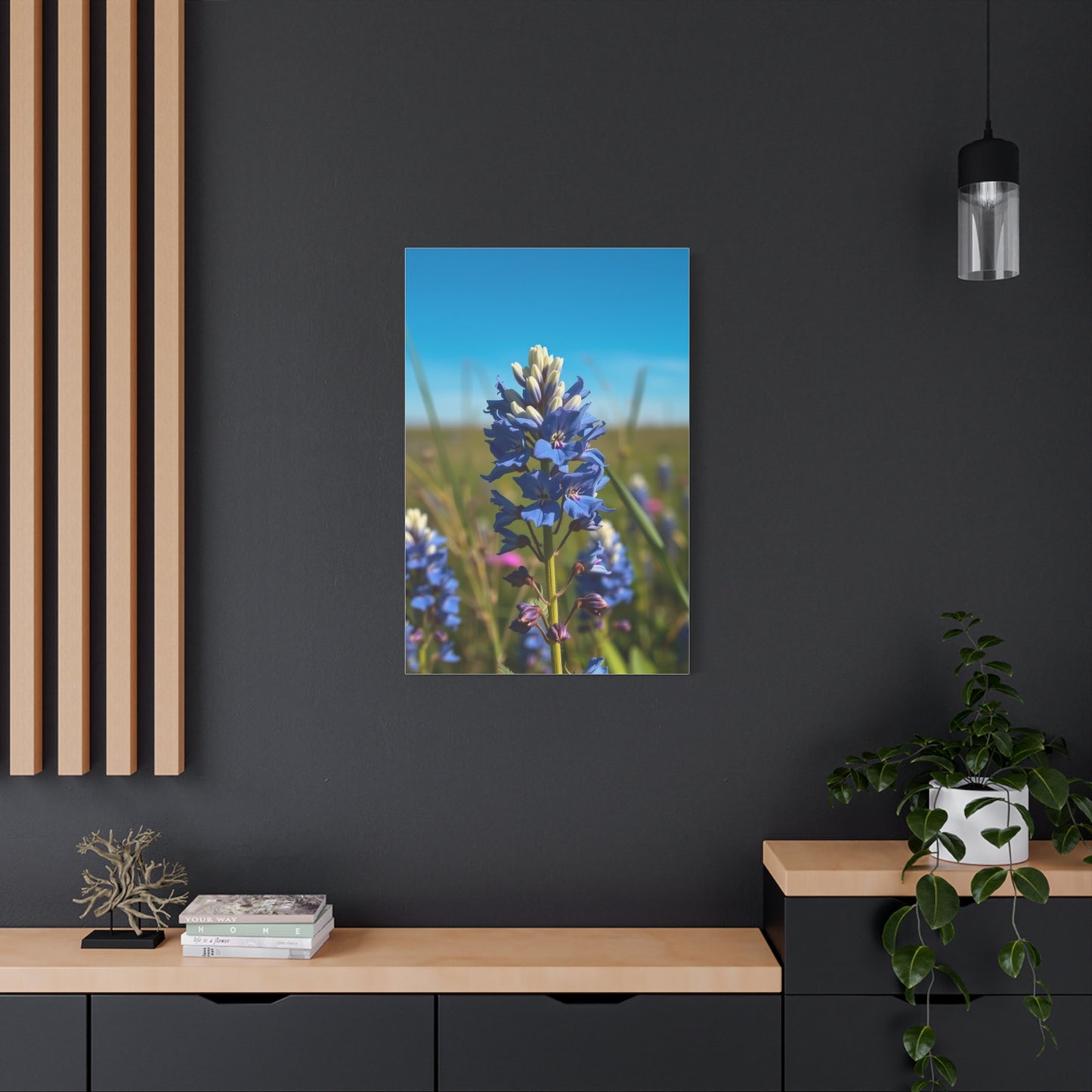 Bluebonnet Flower Art Supreme Gallery Wall Art & Canvas Print