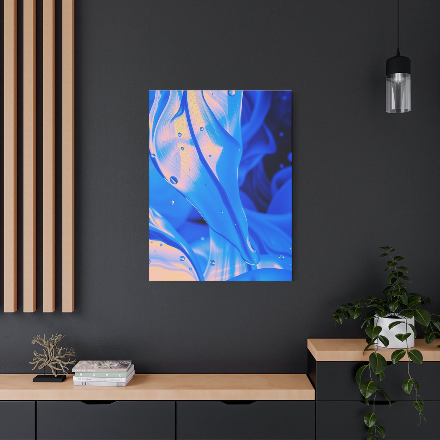Vision Blue Abstract Art Art Wall Art & Canvas Print