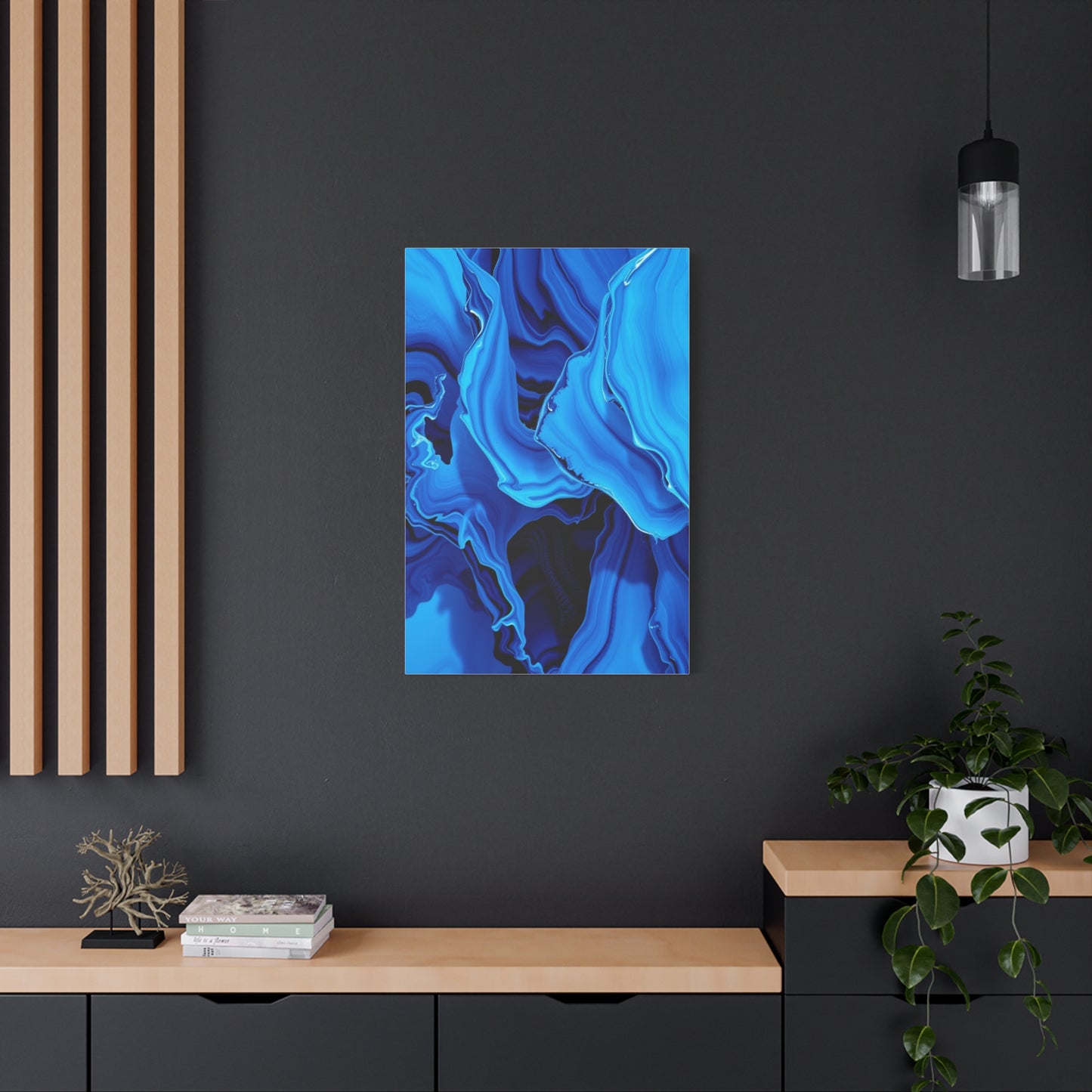 Blue Abstract Art Supreme Gallery Wall Art & Canvas Print