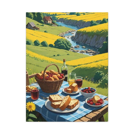 Lunch Sunny Countryside Wall Art & Canvas Prints