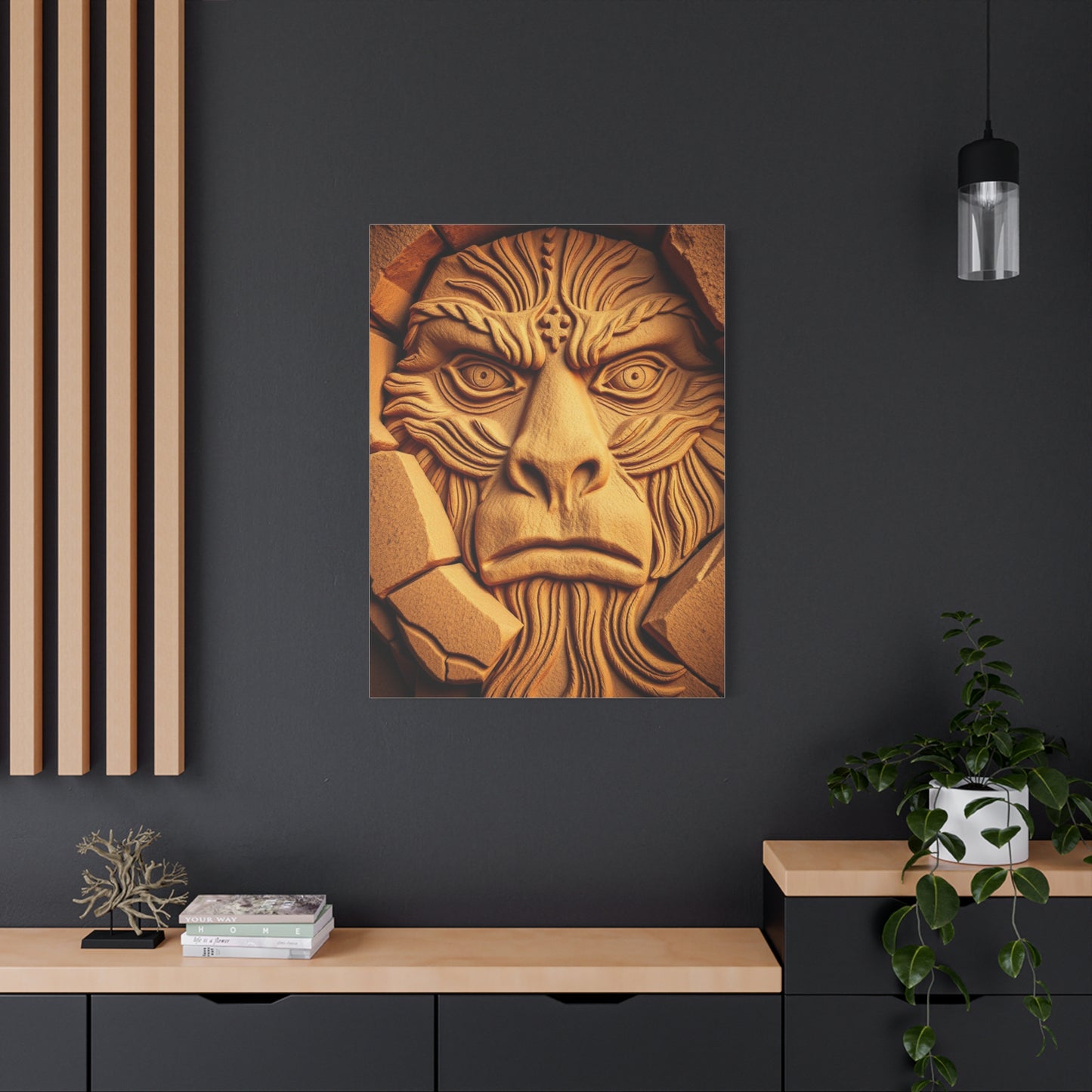 Vision Cave Man Art Art Wall Art & Canvas Print