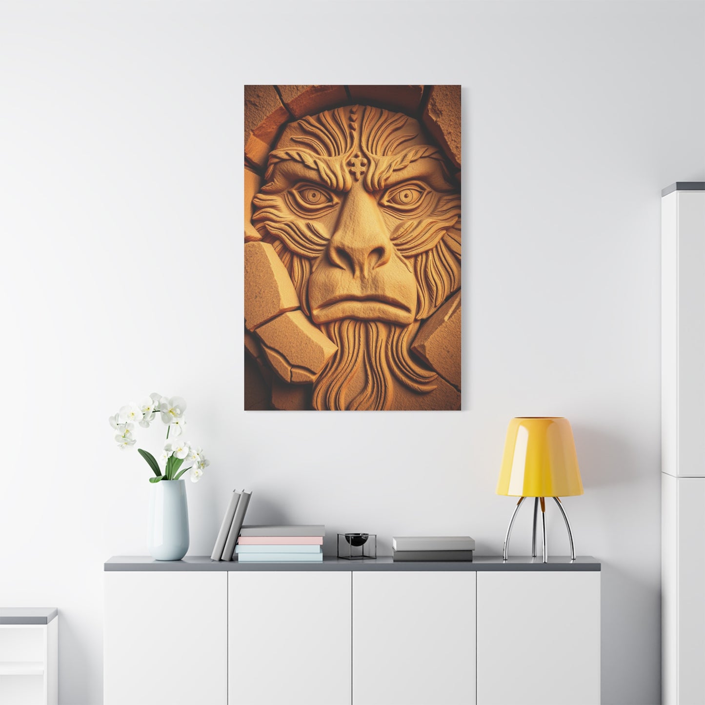 Vision Cave Man Art Art Wall Art & Canvas Print